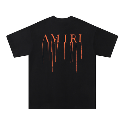 Amr Paint Drip AM Black T-shirt