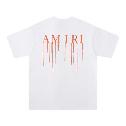 Amr Paint Drip AM White T-shirt