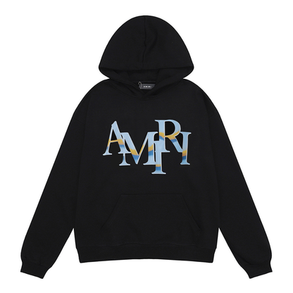 Amr Staggered Logo Hoodie