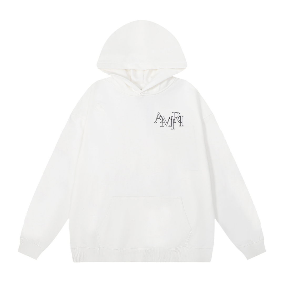 Amr Staggered Monochromatic Hoodie