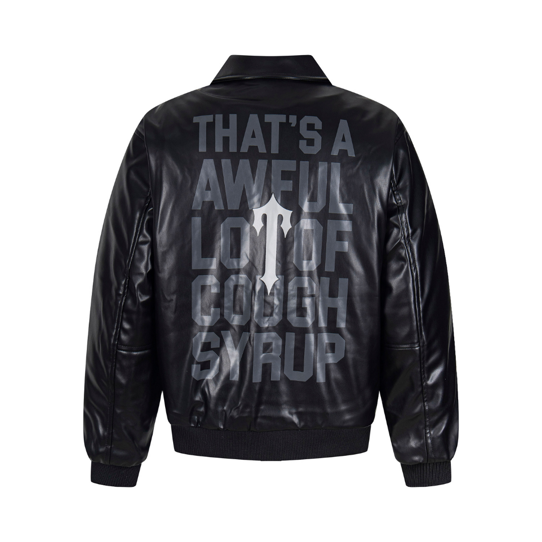 Decoded Bomber Leather Jacket