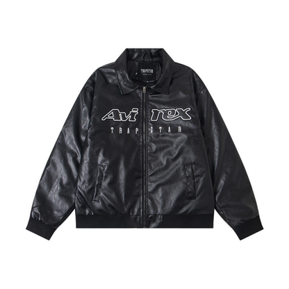 Decoded Bomber Leather Jacket