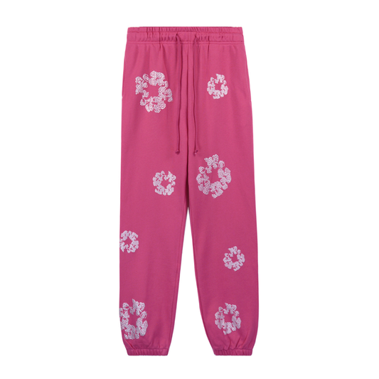 Denim Trs Diamonds Pink Pants