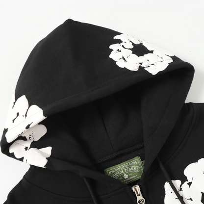 Denim Trs Zip Hoodie