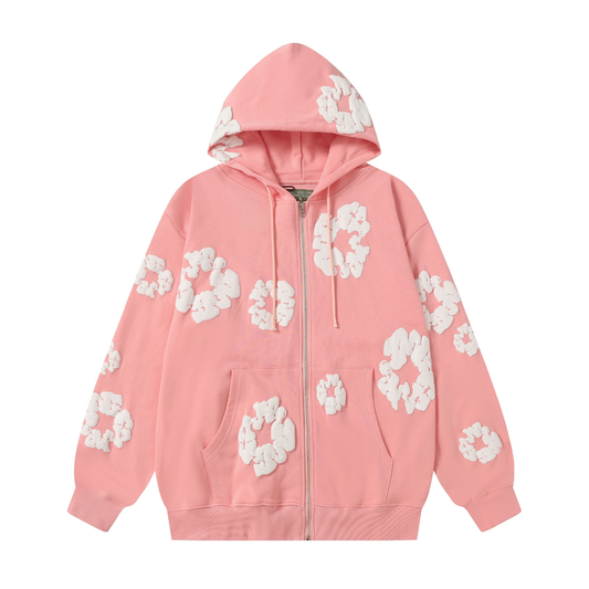 Denim Trs Zip Hoodie