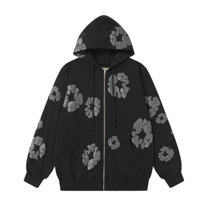 Denim Trs Zip Hoodie