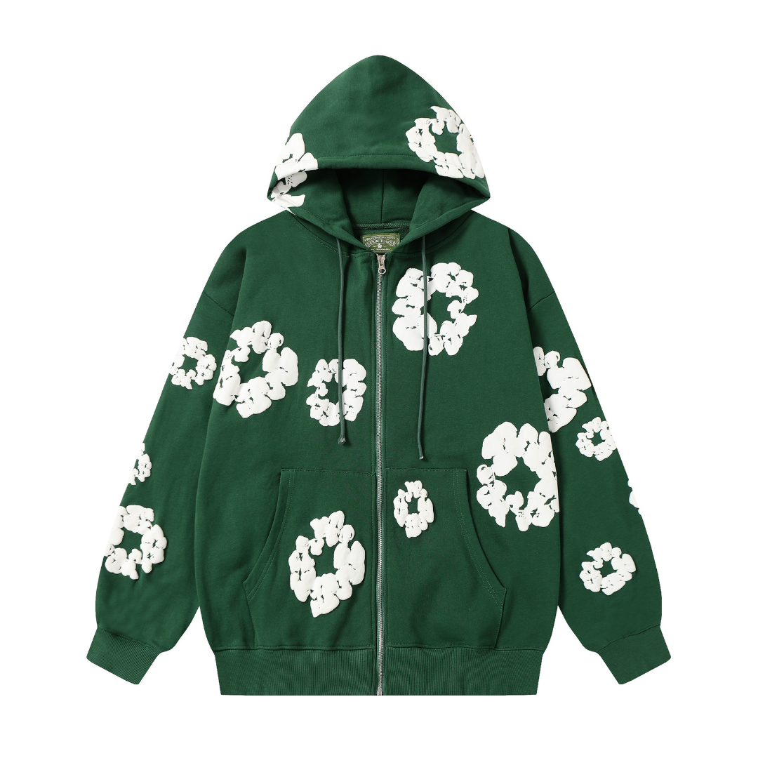 Denim Trs Zip Hoodie