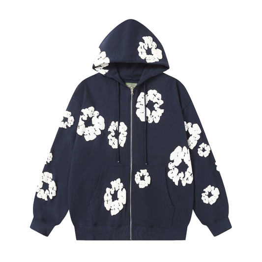 Denim Trs Zip Hoodie