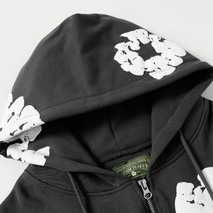 Denim Trs Zip Hoodie