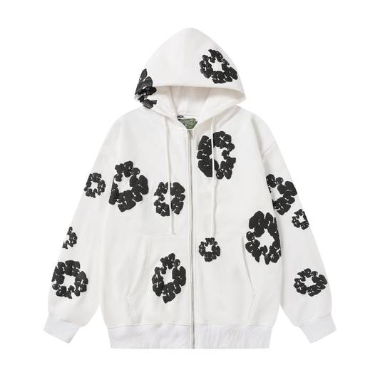 Denim Trs Zip Hoodie