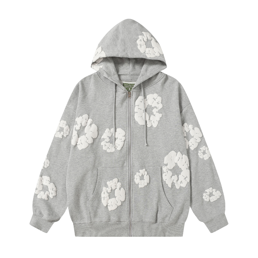 Denim Trs Zip Hoodie