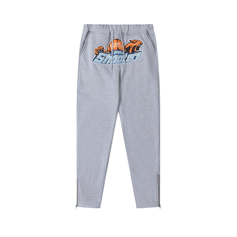 Grey Orange Shooters Trackpants