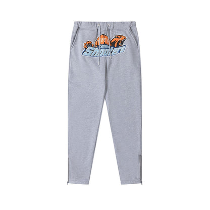 Grey Orange Shooters Trackpants