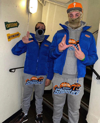 Grey Orange Shooters Trackpants