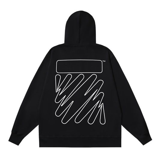 Off-W Monogram Zip Hoodie