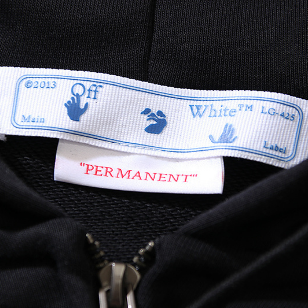 Off-W Monogram Zip Hoodie