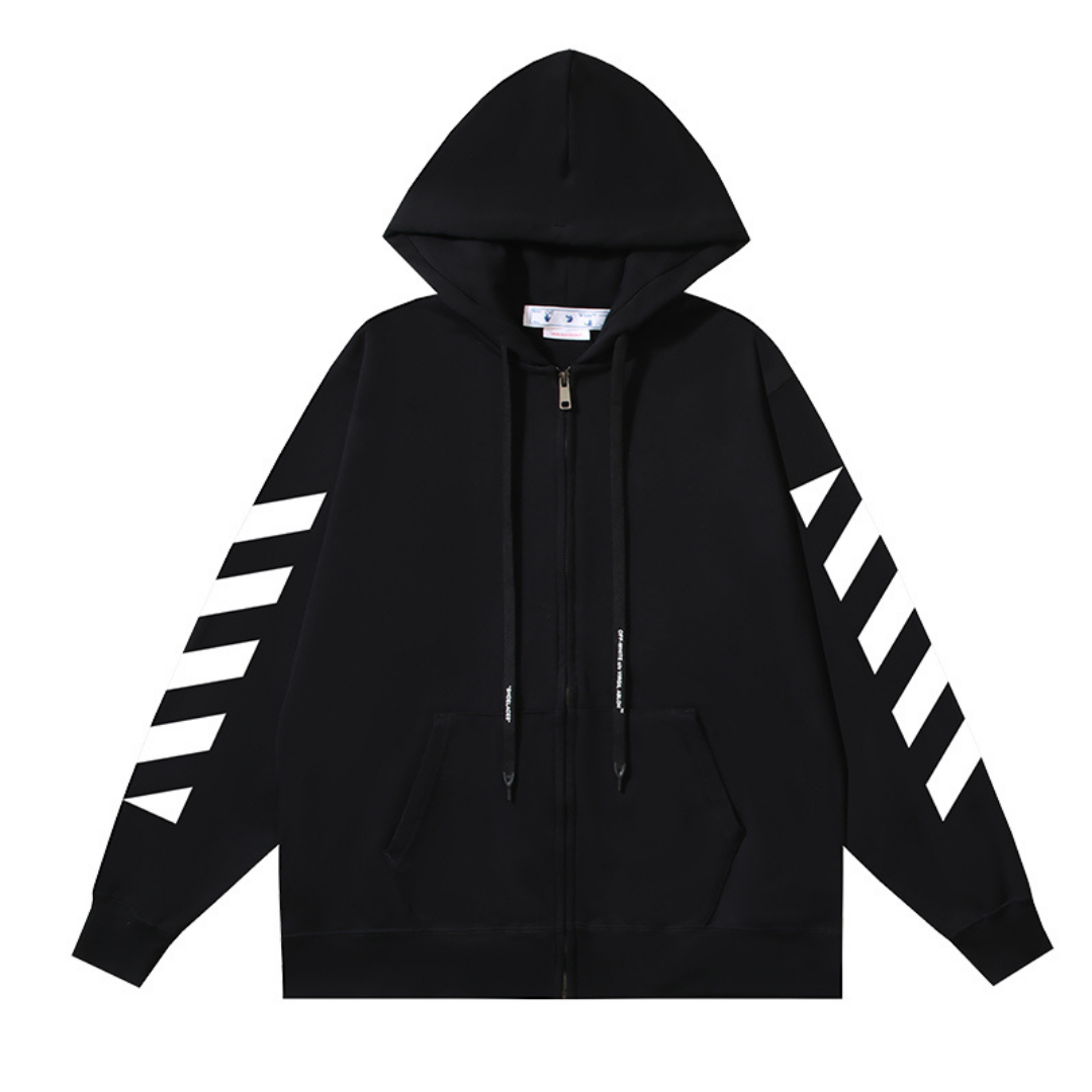 Off-W Monogram Zip Hoodie