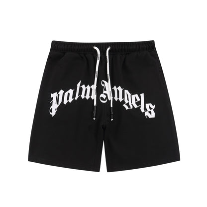 Palm Black Logo Shorts