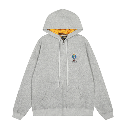 Polo Bear Zip Hoodie