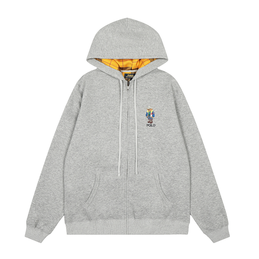 Polo Bear Zip Hoodie