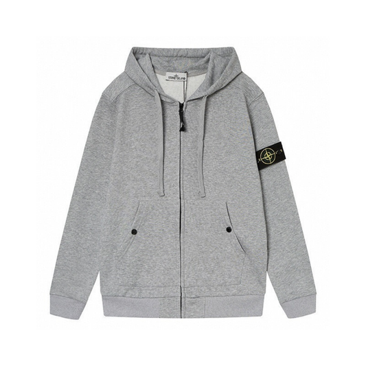 Stone Monogram 3.0 Zip Hoodie