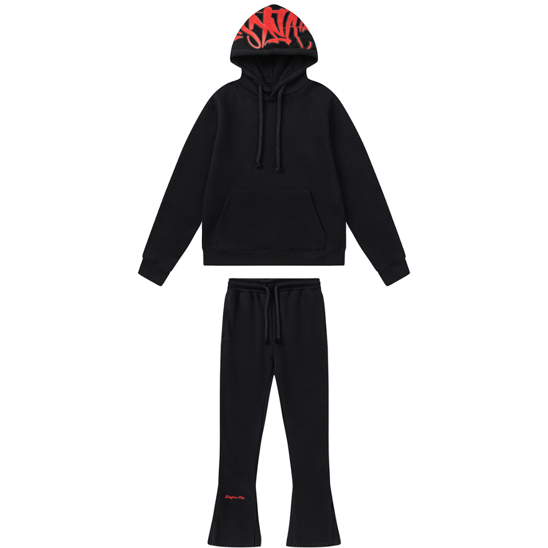 Syna Black Red Tracksuit