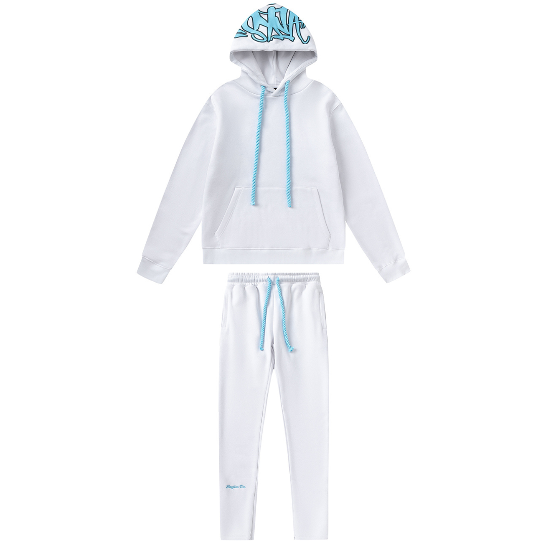 Syna White Blue Tracksuit