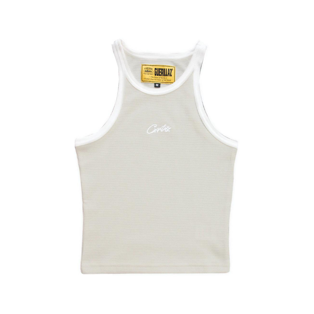 Womens Allstarz Contrast Cream Tank Top