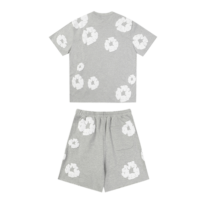 Denim Trs Grey Short set