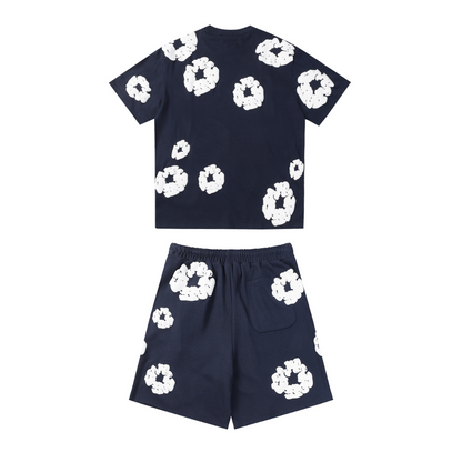 Denim Trs Navy Blue Short set