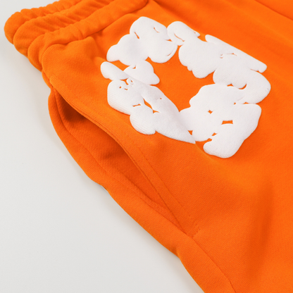 Denim Trs Orange Short set