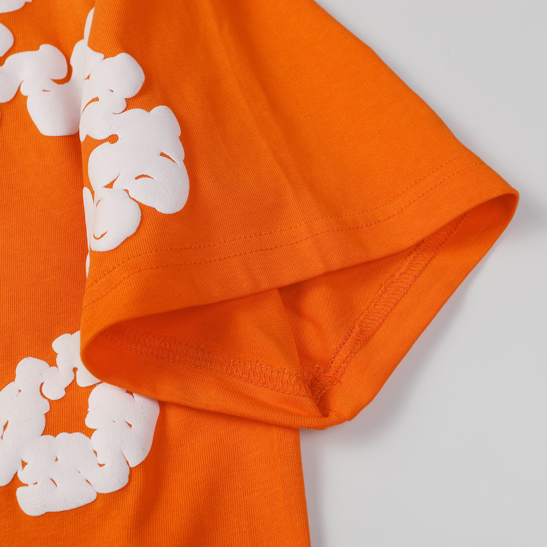 Denim Trs Orange Short set