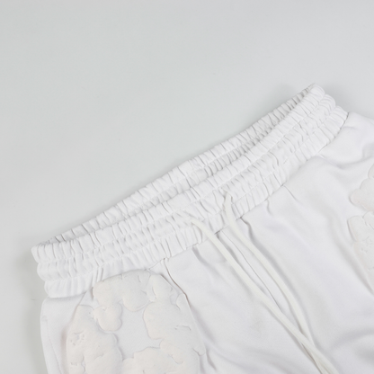 Denim Trs Triple White Short set