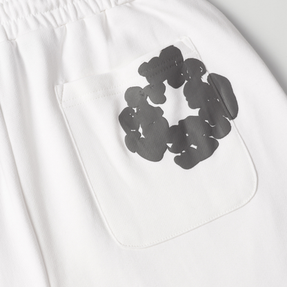 Denim Trs White Grey Short set