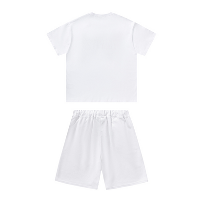 Shooters White Short Set