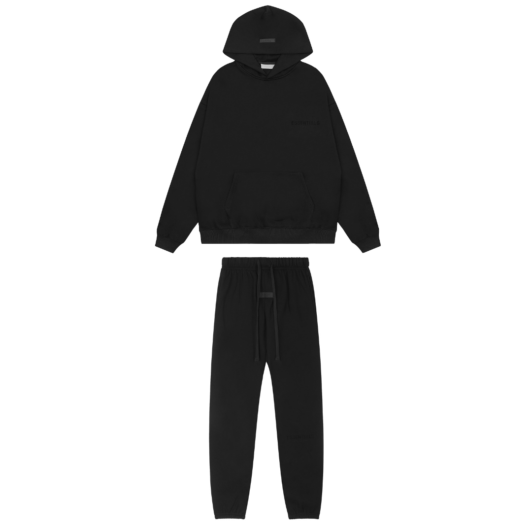 Essentials Black Tracksuit