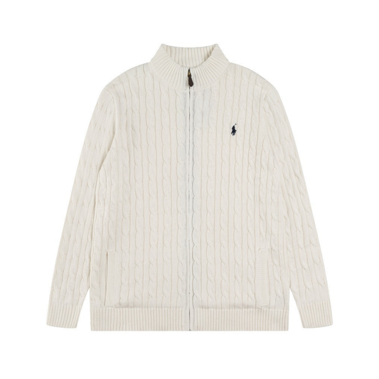 Polo Full Zip Sweater