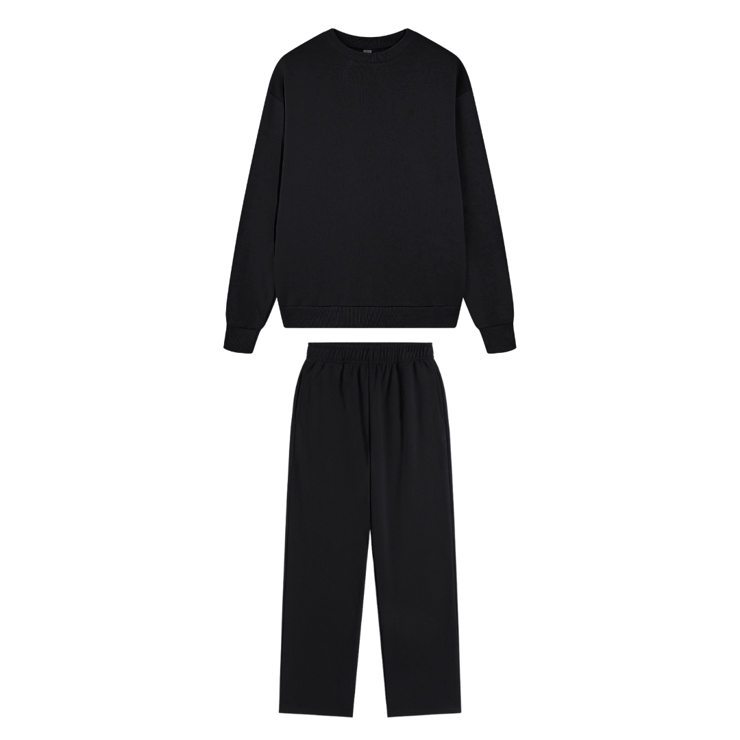 Black Relaxed Tracksuit