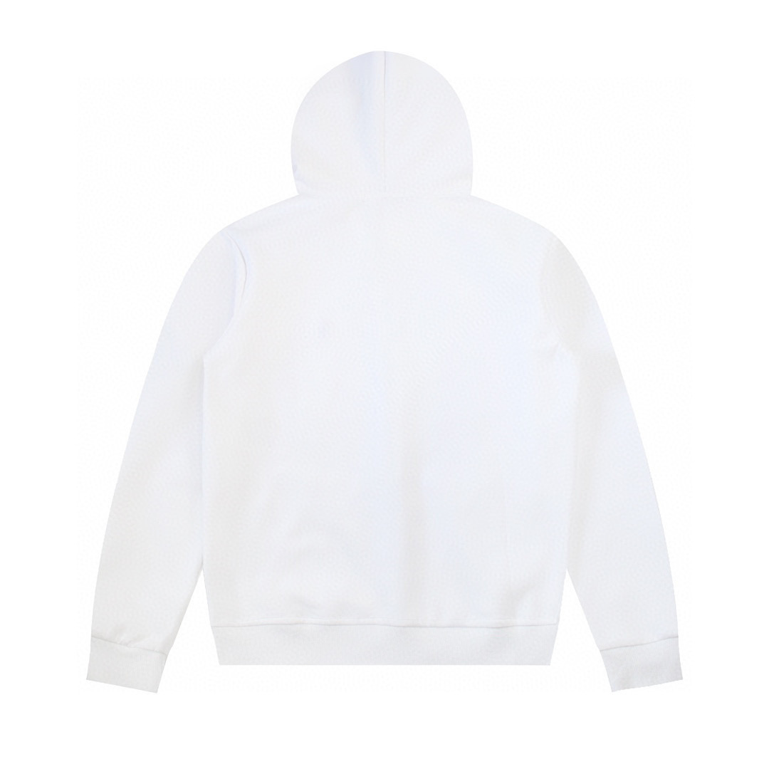 Polo White Zip Hoodie