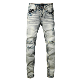 Amr Grey Distressed Jeans