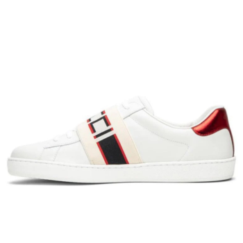 GUCCI Stripe Leather White Red Black - Premium Streetwear
