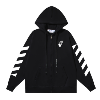 Off-W Monogram Zip Hoodie