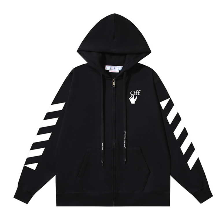 Off-W Monogram Zip Hoodie
