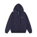 Polo Navy Zip Hoodie