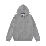 Polo Grey Zip Hoodie