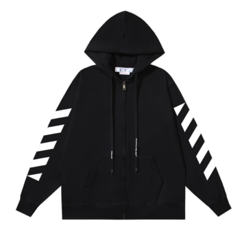 Off-W Monogram Zip Hoodie