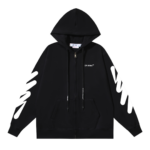 Off-W Monogram Zip Hoodie