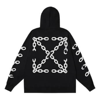 Off-W Monogram Zip Hoodie