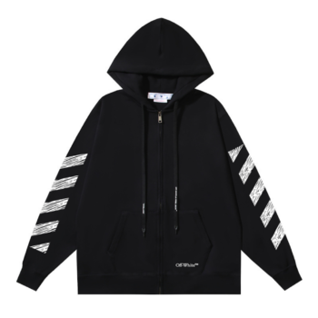 Off-W Monogram Zip Hoodie