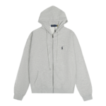 Polo Grey Zip Hoodie